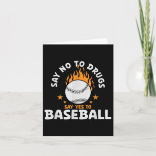 Zeg nee tegen drugs Zeg ja tegen honkbal Inspirere Kaart