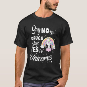 Zeg nee tegen drugs zeggen ja tegen UNICORS Red Ri T-shirt