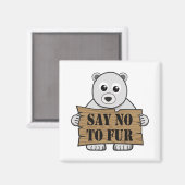 Zeg nee tegen Fur Magneet (Voorkant / Achterkant)