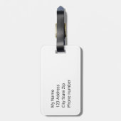 Zeg nee tegen Fur - Sad Fox Bagagelabel (Achterkant verticaal)