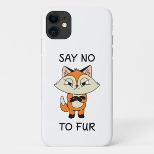Zeg nee tegen Fur - Sad Fox iPhone 11 Hoesje