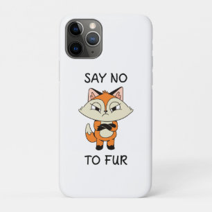 Zeg nee tegen Fur - Sad Fox iPhone 11 Pro Hoesje