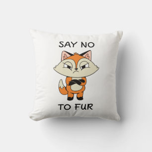 Zeg nee tegen Fur - Sad Fox Kussen