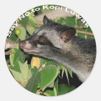 Zeg nee tegen Kopi Luwak Sticker