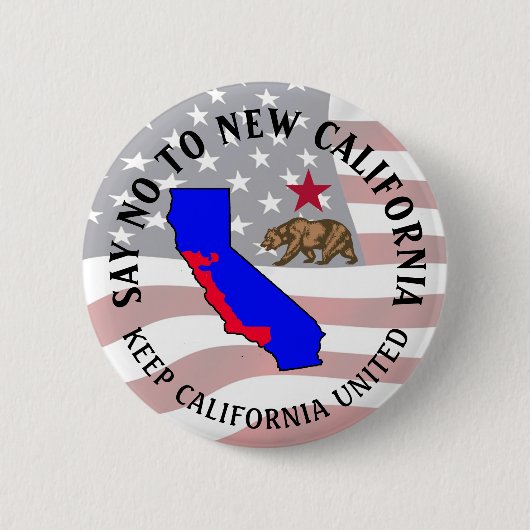 Zeg nee tegen New California Support Button (Voorkant)