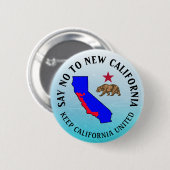 Zeg nee tegen New California Support Button (Voorkant /achterkant)