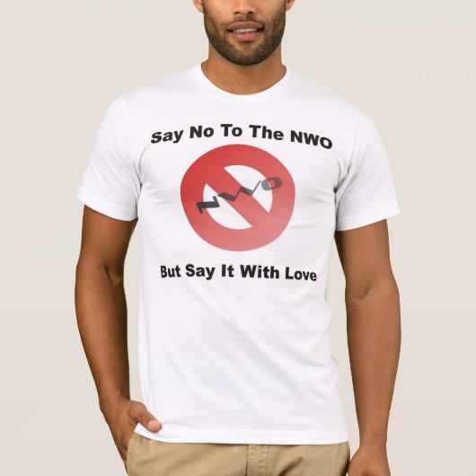 Zeg nee tegen NWO T-shirt (Voorkant)