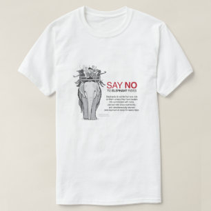 Zeg nee tegen olifantenritten - Dierenwelzijn T-shirt