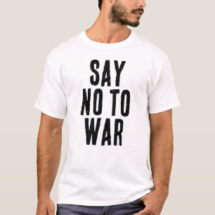 ZEG NEE TEGEN OORLOG tekst T-shirt
