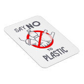 Zeg nee tegen plastic magneet (Rechterzijde)