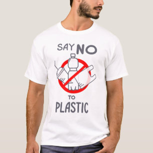 Zeg nee tegen plastic t-shirt