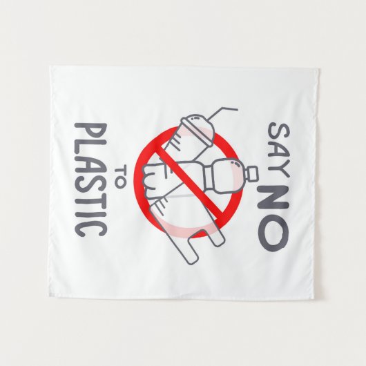 Zeg nee tegen plastic wandkleed (Voorkant (horizontaal))