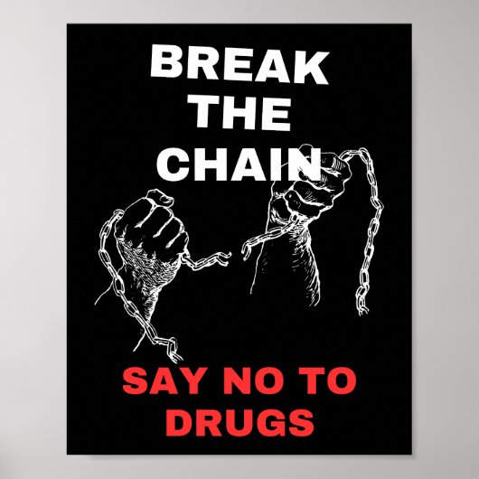 Zeg NEE tegen Poster voor drugspreventie (Voorkant)