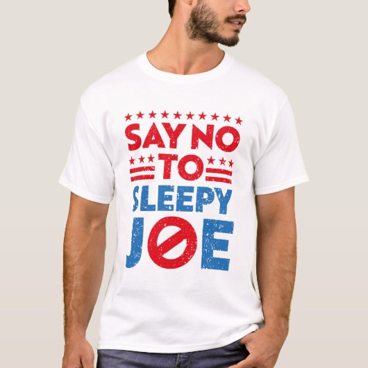 Zeg nee tegen slapende joe t-shirt (Voorkant)