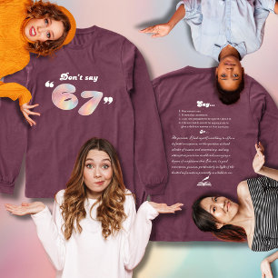 Zeg niet 6-7 Grappige Nederlandse Tri-Blend Shirt