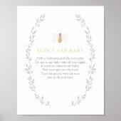 Zeg niet dat Baby gebarentaal Baby shower is Poster (Voorkant)