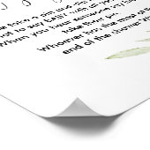 Zeg niet dat baby shower game roze goud onderteken poster (Hoek)