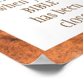 Zeg niet dat GOD SILENT Isaiah 55:11 was Poster (Hoek)