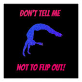 Zeg niet dat ik geen gymnastiek moet uitdraaien perfect poster (Voorkant)