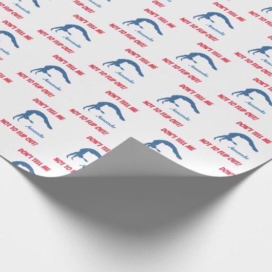 Zeg niet dat ik niet moet wegdraaien! Gymnastiek Cadeaupapier (Hoek)