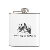 Zeg nooit nee tegen Panda Heupfles (Voorkant)