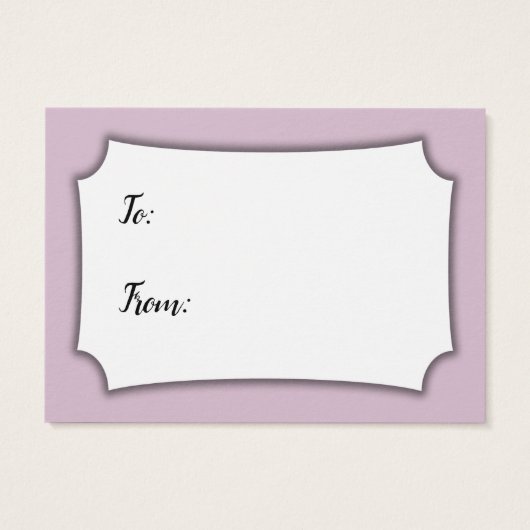 Zeg Nr. Wrapping de Mauve Kaart van het Baby showe (Achterkant)