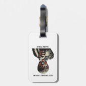 Zeg opnieuw grind als ik ben dat je fietst. bagagelabel (Achterkant verticaal)