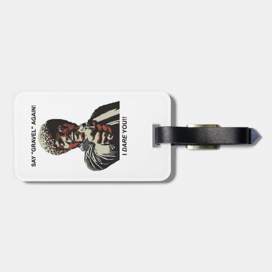 Zeg opnieuw grind als ik ben dat je fietst. bagagelabel (Achterkant horizontaal)