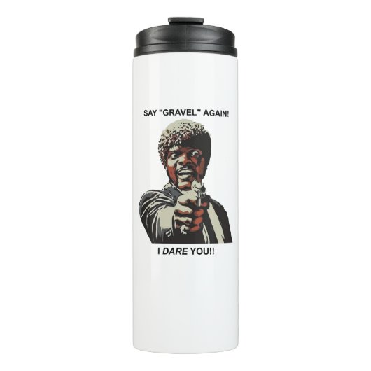 Zeg opnieuw grind als ik ben dat je fietst. thermosbeker (Voorkant)