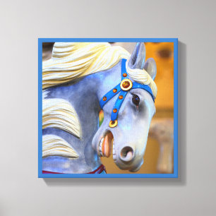 zeg-ronde-paardencanvas 18 reeksen canvas afdruk