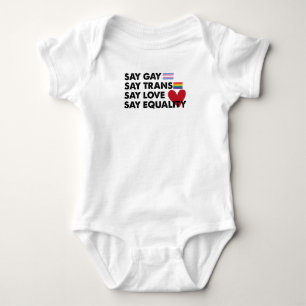 Zeg tegen Gay zeggen tegen Trans Say Love tegen Eq Romper
