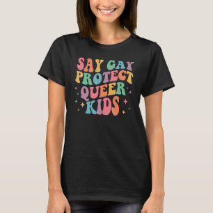 Zeg tegen homo's Kinder trans-homo homo's, lesbo's T-shirt