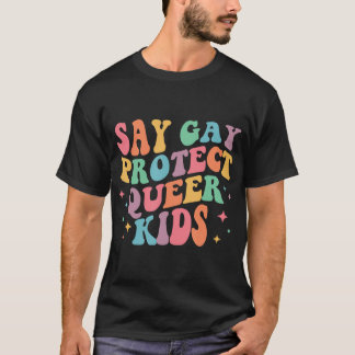 Zeg tegen homo's Kinder trans-homo homo's, lesbo's T-shirt