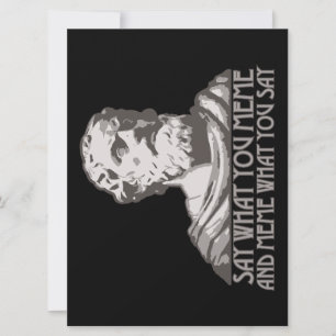 Zeg wat je Meme en Meme zegt wat je zegt Kaart