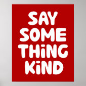 Zeg wat voor soort dingen poster (Voorkant)