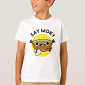 Zeg Wok Funny Chinese Wok Pun T-shirt (Voorkant)