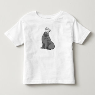Zegel als Cook met Chef-pet Kinder Shirts