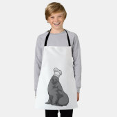 Zegel als Cook met Chef-pet Schort (Gedragen)