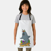 Zegel als koning met kroon schort (Insitu)