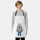 Zegel als Sailor met Sailor pet Schort (Gedragen)