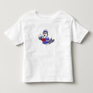 Zegel als zeeman met boot kinder shirts