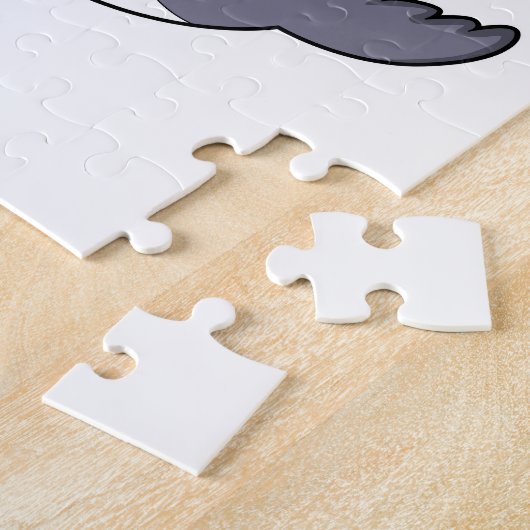 Zegel als zeeman met boot legpuzzel (Zijkant)