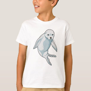Zegel bij zwemmen t-shirt