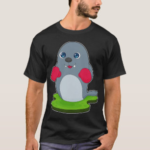 Zegel Boxer Bokshandschoenen Boksen T-shirt
