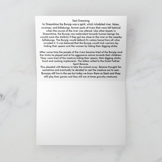 Zegel dromen kaart (Binnen)