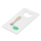 Zegel en zegel, voor persoonlijk gebruik kredietkaart flessenopener (Voorkant Gekanteld)