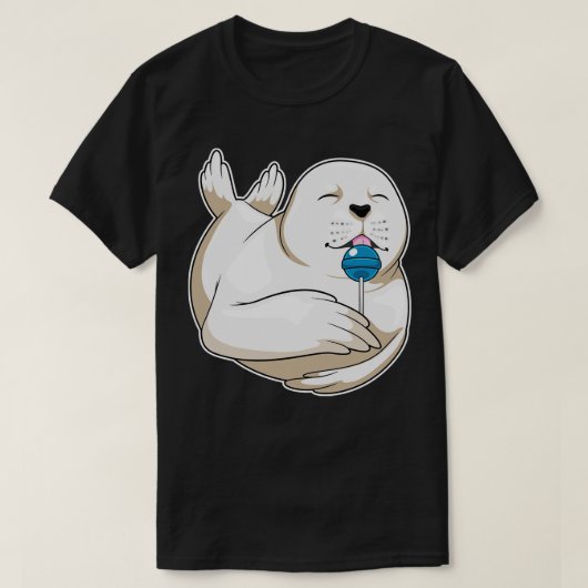 Zegel Lollipop Sweets T-shirt (Design voorkant)