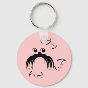 Zegel met fabelachtige whiskers sleutelhanger