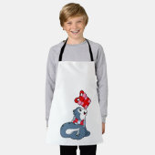 Zegel met geschenk schort (Gedragen)