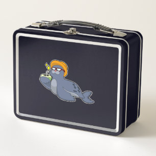 Zegel met kokosnoot